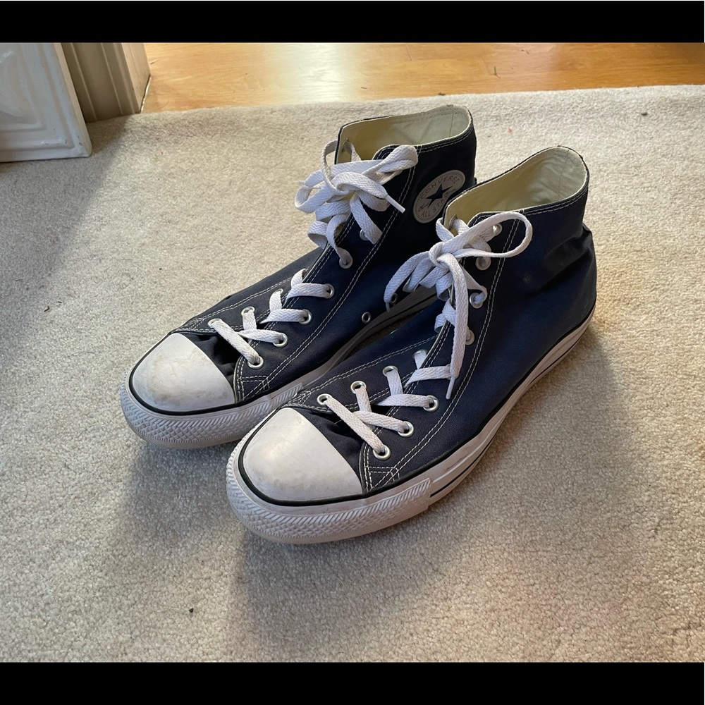 LIGHT BLUE HIGH TOP CONVERSE (M14)